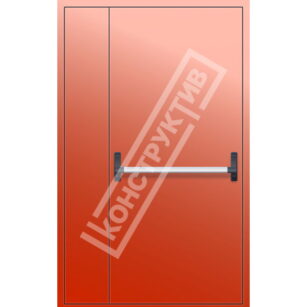 Полуторная противопожарная дверь с антипаникой EIS15,30,45,60