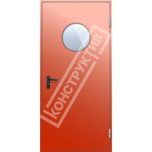 Противопожарная дверь с круглым окном EIS15,30,45,60