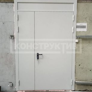 Дверь глухая двупольная EI60 с верхней фрамугой. г. Колпино Ижорский завод